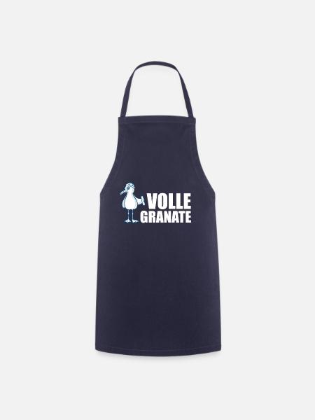 Coole Möwe = volle Granate - Kochschürze - Navy