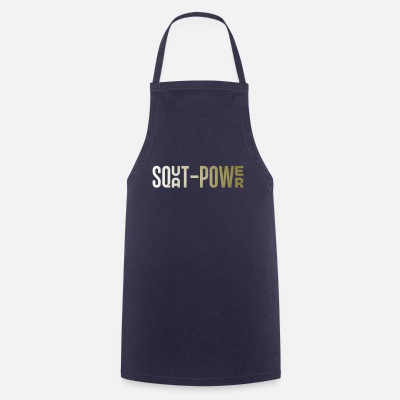 Squat Power 26 - Cooking Apron - navy