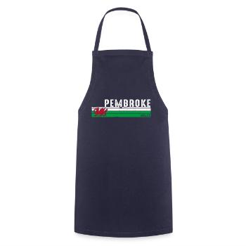 Pembroke: Celebrate Welsh Heritage and Beauty - Cooking Apron - navy - Front - AI Model Male 185 dark (185cm)
