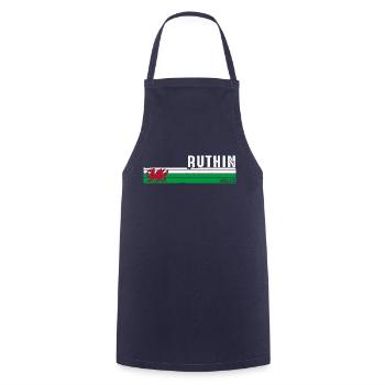 Ruthin: Embrace Welsh Heritage and Charm - Cooking Apron - navy - Front - AI Model Male 185 dark (185cm)