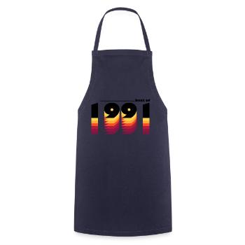 Best of 1991 - Vintage Retro 34th Birthday for - Cooking Apron - navy - Front - AI Model Male 185 dark (185cm)