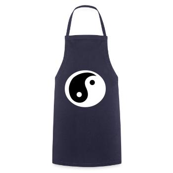 Yin et Yang - Tablier de cuisine - marine - Devant - AI Model Male 185 dark (185cm)