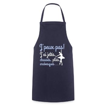 Ballet Danse classique Je peux pas - Tablier de cuisine - marine - Devant - AI Model Male 185 dark (185cm)