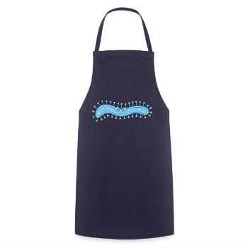 MICROBIOLOGIST: Sweet bacteria - Cooking Apron - navy - Front - AI Model Male 185 dark (185cm)