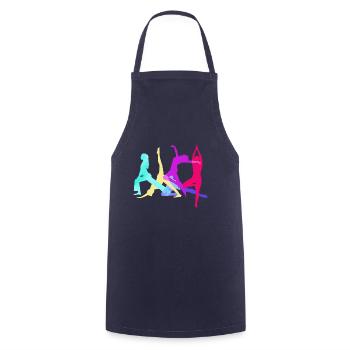 tournoi, yoga, sports, exercices, danse, gymnastique - Tablier de cuisine - marine - Devant - AI Model Male 185 dark (185cm)