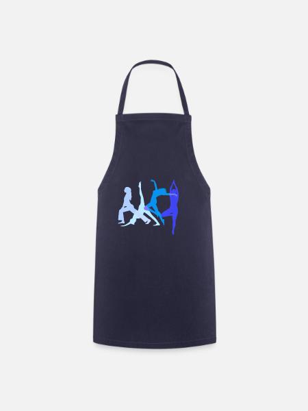 turnierin, yoga,sport,übungen,tänzerin,gymnastik,b - Kochschürze - Navy