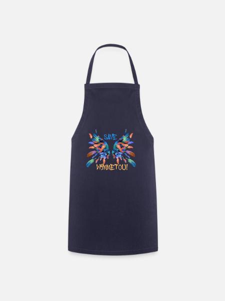engelsflügel,flügel,angelwings,save winnetou - Kochschürze - Navy