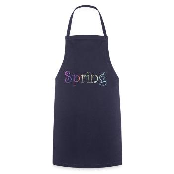 Spring gift gift idea - Cooking Apron - navy - Front - AI Model Male 185 dark (185cm)