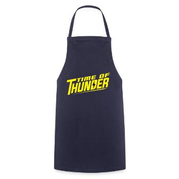 YELLOW POWER - Kochschürze - Navy - Vorne - AI Model Male 185 dark (185cm)