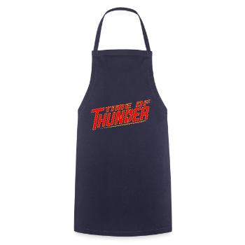 RED POWER - Cooking Apron - navy - Front - AI Model Male 185 dark (185cm)