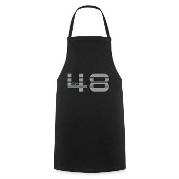Languedoc Roussillon Lozère 48 - Tablier de cuisine - noir - Devant - AI Model Male 185 dark (185cm)