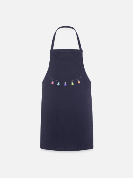 Lichterkette - Kochschürze - Navy