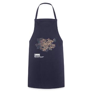 Kassel Basic Pastels - Cooking Apron - navy - Front - AI Model Male 185 dark (185cm)