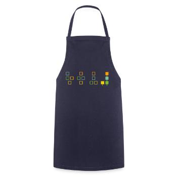 Synthesizer Musician Music keyboard - Cooking Apron - navy - Front - AI Model Male 185 dark (185cm)
