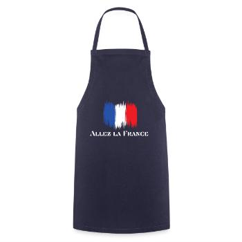 Allez la France - Tablier de cuisine - marine - Devant - AI Model Male 185 dark (185cm)