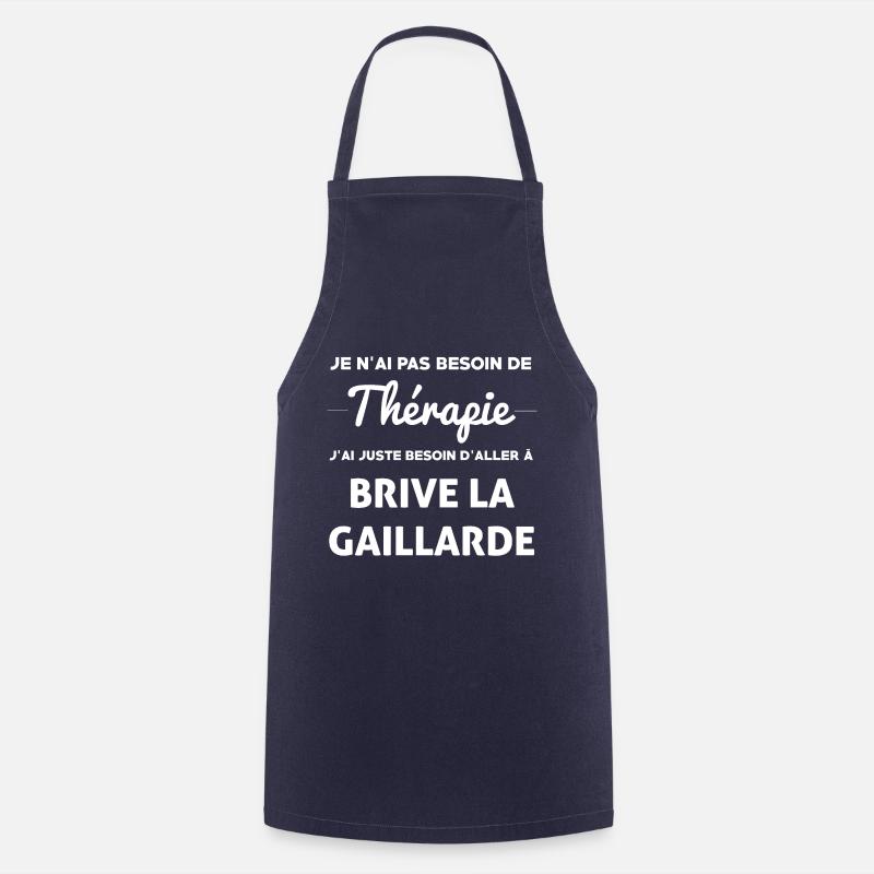 BRIVE LA GAILLARDE THERAPIE - Tablier de cuisine - marine