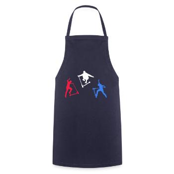 stunt scooter scooter stuntscooter e-scooter - Cooking Apron - navy - Front - AI Model Male 185 dark (185cm)