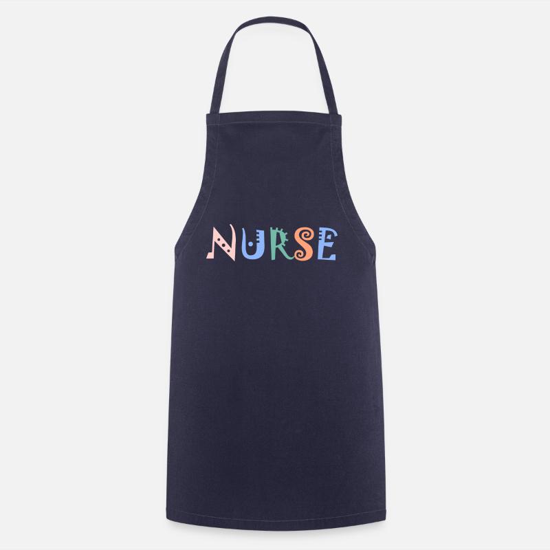 Infirmière - Aide-soignante - Tablier de cuisine - marine