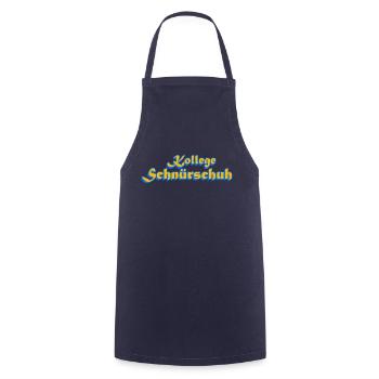 lustiger spruch Kollege Schnuerschuh - Kochschürze - Navy - Vorne - AI Model Male 185 dark (185cm)