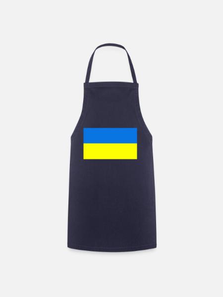 Ukrainische Flagge - Kochschürze - Navy