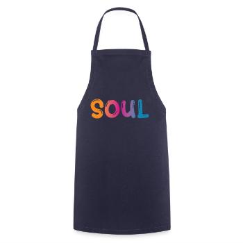 Soul - Cooking Apron - navy - Front - AI Model Male 185 dark (185cm)