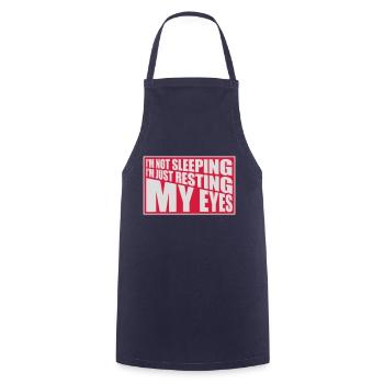 im not sleeping Quote - Cooking Apron - navy - Front - AI Model Male 185 dark (185cm)