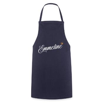 Emmeline Custom Name for Women Kids Toddlers - - Cooking Apron - navy - Front - AI Model Male 185 dark (185cm)