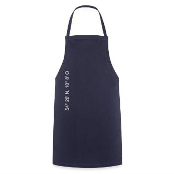 Koordinaten für Kiel - Kochschürze - Navy - Vorne - AI Model Male 185 dark (185cm)