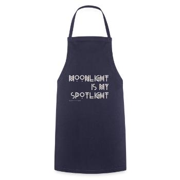 Moonlight is my Spotlight - Boho Design - Cooking Apron - navy - Front - AI Model Male 185 dark (185cm)