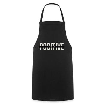Ondes positives - Tablier de cuisine - noir - Devant - AI Model Male 185 dark (185cm)