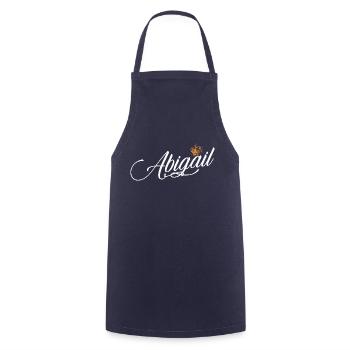 Abigail Custom Name for Women Kids Toddlers - - Cooking Apron - navy - Front - AI Model Male 185 dark (185cm)