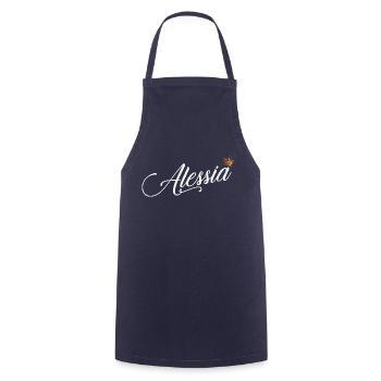 Alessia Nom pour les femmes Enfants Tout-petits - Alessia - Tablier de cuisine - marine - Devant - AI Model Male 185 dark (185cm)