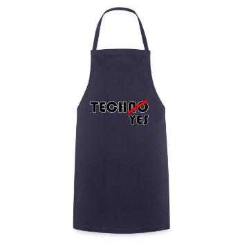 TechNO?YES! - Kochschürze - Navy - Vorne - AI Model Male 185 dark (185cm)