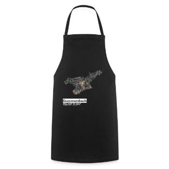 Gummersbach Basic Pastels - Cooking Apron - black - Front - AI Model Male 185 dark (185cm)