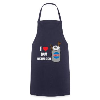 I love my pure berry! Beer drinkers - Cooking Apron - navy - Front - AI Model Male 185 dark (185cm)