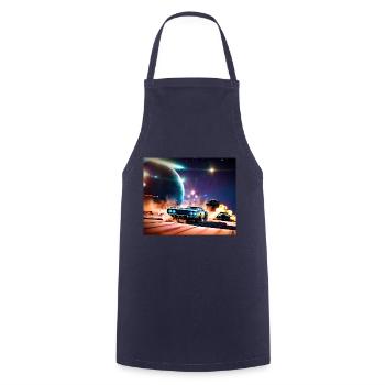 Mad and Furious #4 - Cooking Apron - navy - Front - AI Model Male 185 dark (185cm)