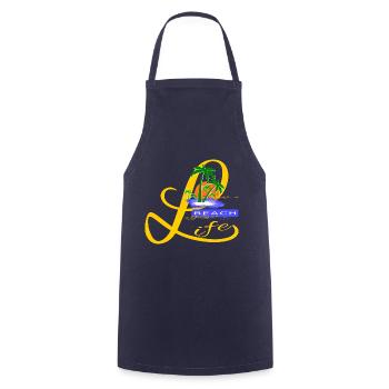 Beach Life - Tablier de cuisine - marine - Devant - AI Model Male 185 dark (185cm)