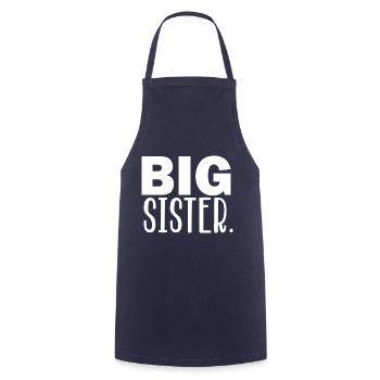 big sister - Cooking Apron - navy - Front - AI Model Male 185 dark (185cm)