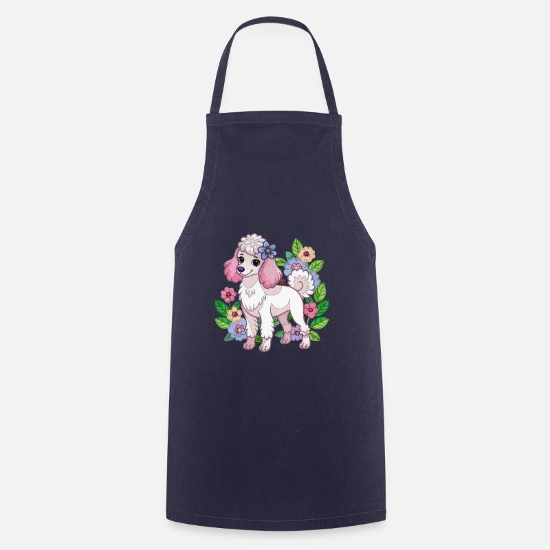 Caniche - Tablier de cuisine - marine