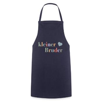 Little brother – birth gift for babies - Cooking Apron - navy - Front - AI Model Male 185 dark (185cm)