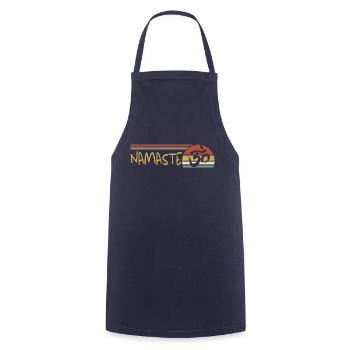 Namaste - Kochschürze - Navy - Vorne - AI Model Male 185 dark (185cm)