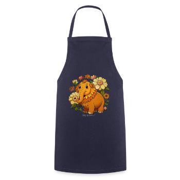 Woolly mammoth - Cooking Apron - navy - Front - AI Model Male 185 dark (185cm)