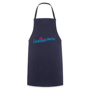 Lieblingsneffe - Kochschürze - Navy - Vorne - AI Model Male 185 dark (185cm)