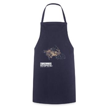 Greifswald Basic Pastels - Cooking Apron - navy - Front - AI Model Male 185 dark (185cm)