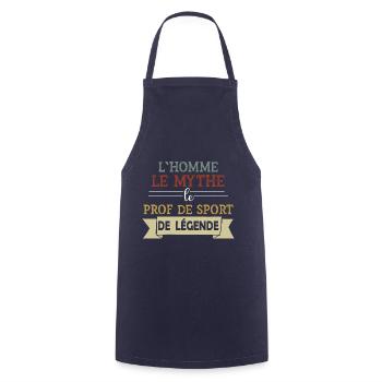 Profs - Sport - Cadeau - Mythe - Homme - Drôle - Tablier de cuisine - marine - Devant - AI Model Male 185 dark (185cm)