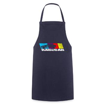 Race car - Cooking Apron - navy - Front - AI Model Male 185 dark (185cm)