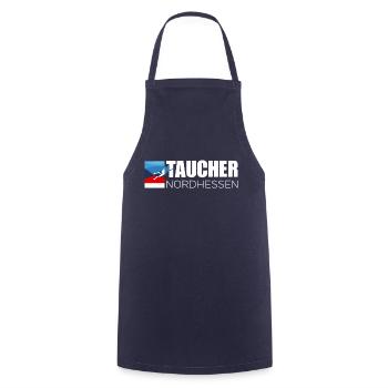 Taucher Nordhessen (S/W) Transparent - Kochschürze - Navy - Vorne - AI Model Male 185 dark (185cm)