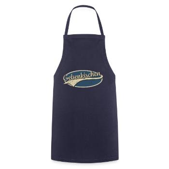 Gelsenkirchen Deutschland Vintage Typografie - Kochschürze - Navy - Vorne - AI Model Male 185 dark (185cm)