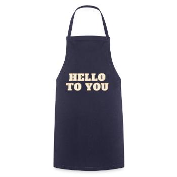 Hello to you - Tablier de cuisine - marine - Devant - AI Model Male 185 dark (185cm)