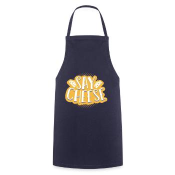 Fromage - Tablier de cuisine - marine - Devant - AI Model Male 185 dark (185cm)